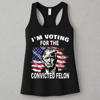 IM Voting For The Convicted Felon 2024 Womens Tank Top