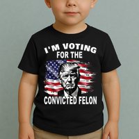 IM Voting For The Convicted Felon 2024 Toddler T-Shirt