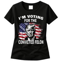 IM Voting For The Convicted Felon 2024 Womens T-Shirt
