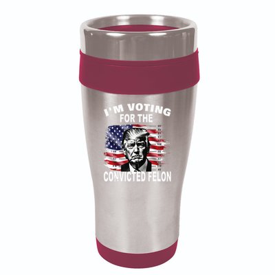 IM Voting For The Convicted Felon 2024 16oz Travel Tumbler