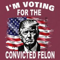 IM Voting For The Convicted Felon 2024 16oz Travel Tumbler