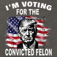 IM Voting For The Convicted Felon 2024 Cotton Canvas Backpack