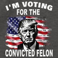 IM Voting For The Convicted Felon 2024 Vector Backpack