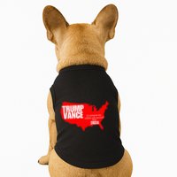 Im Voting For The Hillbilly And Convicted Felon Red Usa Map Doggie Tank