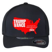 Im Voting For The Hillbilly And Convicted Felon Red Usa Map Flexfit Unipanel Trucker Cap