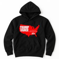 Im Voting For The Hillbilly And Convicted Felon Red Usa Map Hoodie