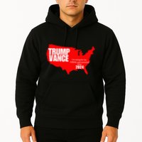 Im Voting For The Hillbilly And Convicted Felon Red Usa Map Hoodie