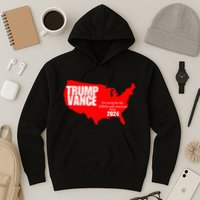 Im Voting For The Hillbilly And Convicted Felon Red Usa Map Hoodie