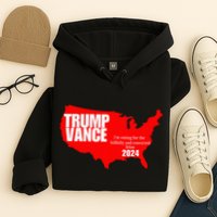 Im Voting For The Hillbilly And Convicted Felon Red Usa Map Hoodie