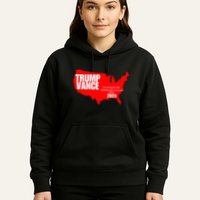 Im Voting For The Hillbilly And Convicted Felon Red Usa Map Hoodie