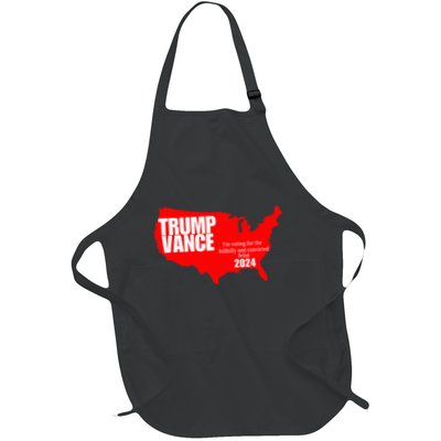 Im Voting For The Hillbilly And Convicted Felon Red Usa Map Apron