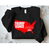 Im Voting For The Hillbilly And Convicted Felon Red Usa Map Sweatshirt