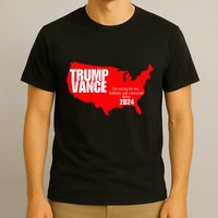 Im Voting For The Hillbilly And Convicted Felon Red Usa Map T-Shirt