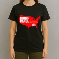 Im Voting For The Hillbilly And Convicted Felon Red Usa Map T-Shirt