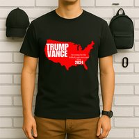 Im Voting For The Hillbilly And Convicted Felon Red Usa Map T-Shirt