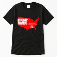 Im Voting For The Hillbilly And Convicted Felon Red Usa Map Tall T-Shirt