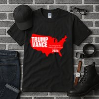 Im Voting For The Hillbilly And Convicted Felon Red Usa Map Tall T-Shirt