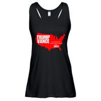 Im Voting For The Hillbilly And Convicted Felon Red Usa Map Ladies Essential Flowy Tank