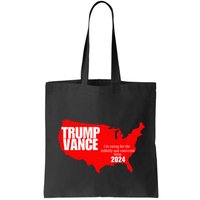 Im Voting For The Hillbilly And Convicted Felon Red Usa Map Bag