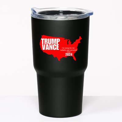 Im Voting For The Hillbilly And Convicted Felon Red Usa Map Tumbler