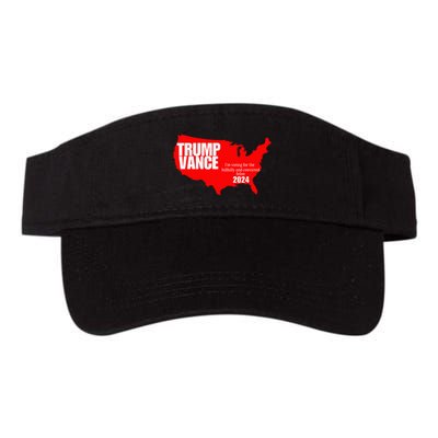 Im Voting For The Hillbilly And Convicted Felon Red Usa Map Visor