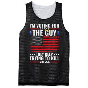 IM Voting For The Guy They Keep Trying To Kill Mesh Reversible Basketball Jersey Tank