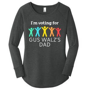 IM Voting For Gus Walz Dad Harris Walz 2024 Women's Perfect Tri Tunic Long Sleeve Shirt