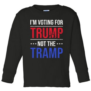 IM Voting For Trump Not The Tramp Toddler Long Sleeve Shirt