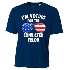 IM Voting For The Convicted Felon Funny Pro 2024 Cooling Performance Crew T-Shirt