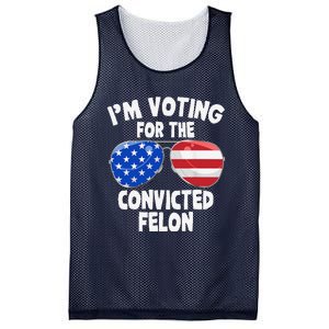 IM Voting For The Convicted Felon Funny Pro 2024 Mesh Reversible Basketball Jersey Tank