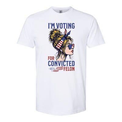 IM Voting For A Convicted Felon In 2024 Softstyle® CVC T-Shirt