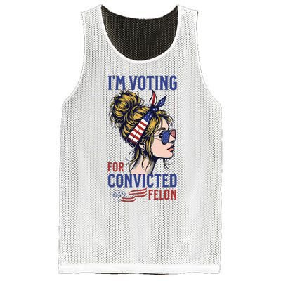 IM Voting For A Convicted Felon In 2024 Mesh Reversible Basketball Jersey Tank