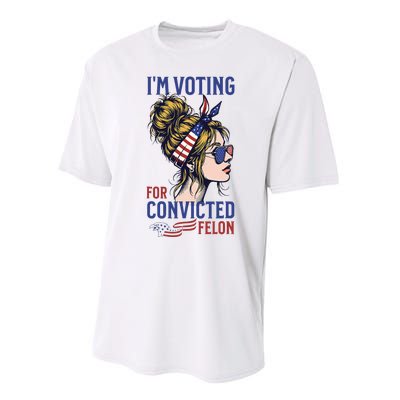 IM Voting For A Convicted Felon In 2024 Performance Sprint T-Shirt