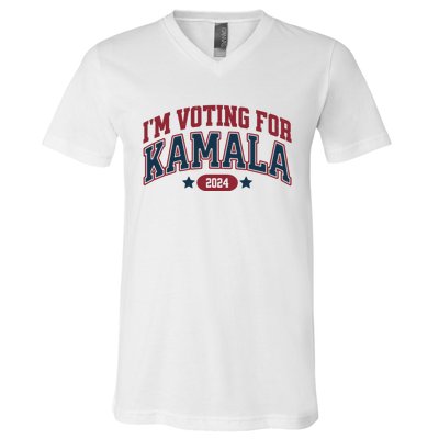 IM Voting For Kamala Harris Election V-Neck T-Shirt