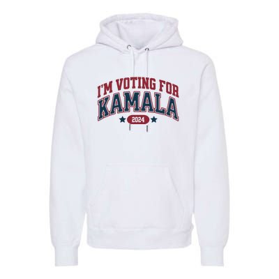 IM Voting For Kamala Harris Election Premium Hoodie