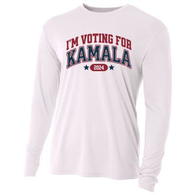 IM Voting For Kamala Harris Election Cooling Performance Long Sleeve Crew