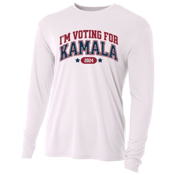 IM Voting For Kamala Harris Election Cooling Performance Long Sleeve Crew