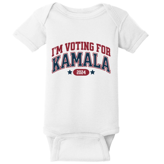 IM Voting For Kamala Harris Election Baby Bodysuit