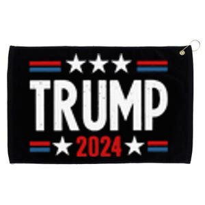 Im Voting For The Felon Trump 2024 Election (Front And Back) Grommeted Golf Towel