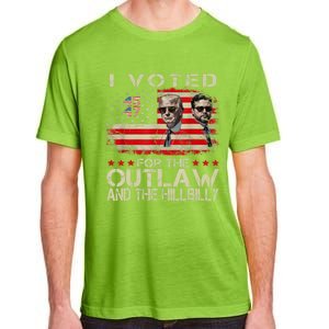 I Voted For The Outlaw And The Hillbilly 2024 Trump Victory Adult ChromaSoft Performance T-Shirt