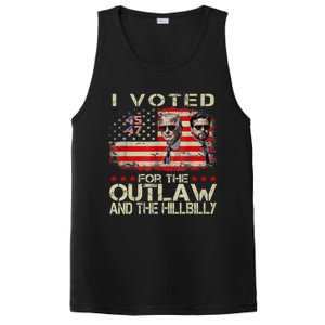 I Voted For The Outlaw And The Hillbilly 2024 Trump Victory PosiCharge Competitor Tank