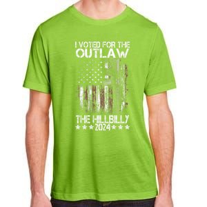 I Voted For The Outlaw And The Hillbilly President Trump 47 Adult ChromaSoft Performance T-Shirt