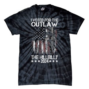 I Voted For The Outlaw And The Hillbilly President Trump 47 Tie-Dye T-Shirt