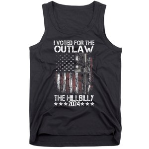 I Voted For The Outlaw And The Hillbilly President Trump 47 Tank Top