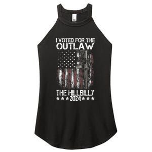 I Voted For The Outlaw And The Hillbilly President Trump 47 Women's Perfect Tri Rocker Tank