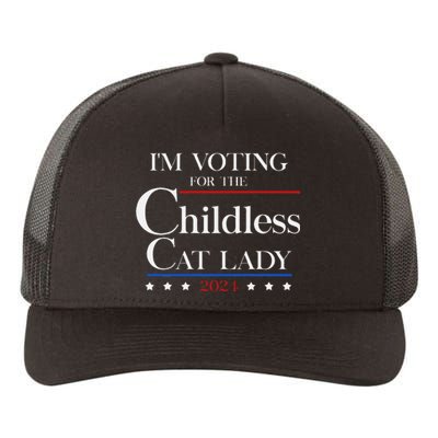 IM Voting For The Childless Cat Lady Vote For Kamala Yupoong Adult 5-Panel Trucker Hat