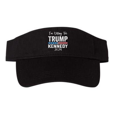 IM Voting For Trump And Kennedy 2024 Trump 2024 Valucap Bio-Washed Visor