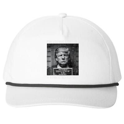 IM Voting For The Convicted Felon Funny Trump 2024 Gift Snapback Five-Panel Rope Hat