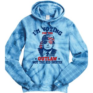 IM Voting For The Outlaw Not The Ki.D Sniffer Trump 2024 Tie Dye Hoodie