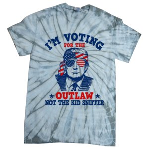 IM Voting For The Outlaw Not The Ki.D Sniffer Trump 2024 Tie-Dye T-Shirt